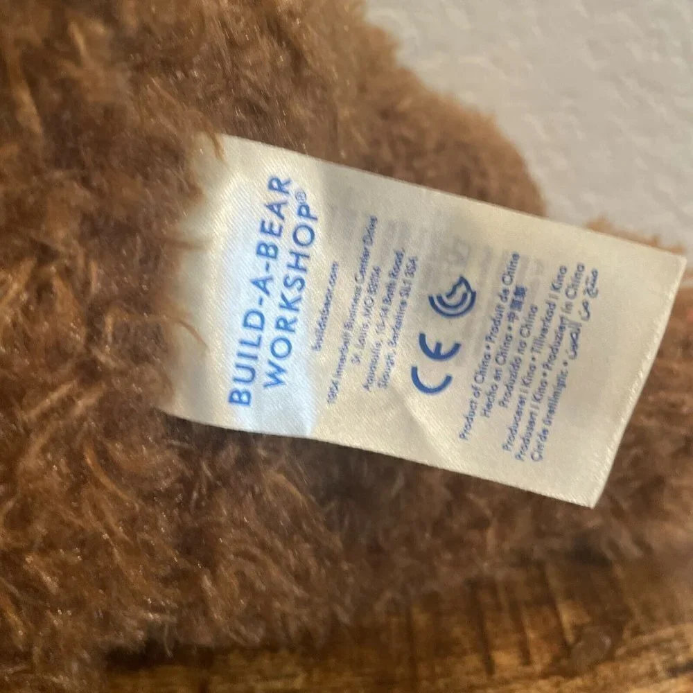 Build A Bear Happy Birthday Brown Bear Teddy Candles Feet Plush 15” Stuff Animal